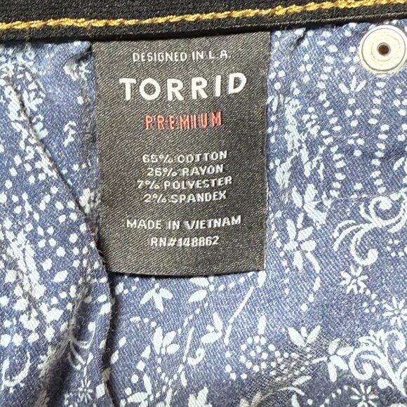 Torrid Premium Sky High Skinny Jeans Size 16R Medium Wash Stretch Denim Womens - Picture 4 of 9
